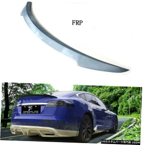 �G�A���p�[�c �e�X�����f��S 12-19���h��FRP�p���A�g�����N�X�|�C���[�e�[���ӂ��u�[�g�E�C���O�t�B�b�g Rear Trunk Spoiler Tail Lid Boot Wing Fit for Tesla Model S 12-19 Unpainted FRP