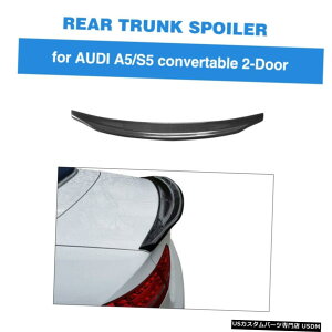 GAp[c tBbĝ߂̃AEfBA5 S5 RS5Ro[`u816AgNX|C[ECOJ[{t@Co[ Fit For Audi A5 S5 RS5 Convertible 08-16 Rear Trunk Spoiler Wing Carbon Fiber