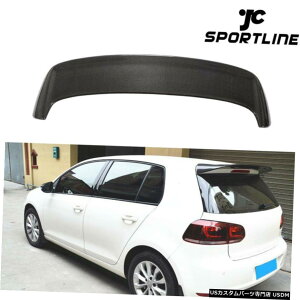 GAp[c A[tX|C[ECOtBbĝ߂VWSt6 MK 6nb`obN2010N2013NJ[{t@Co[ Rear Roof Spoiler Wing Fit For VW Golf 6 MK 6 Hatchback 2010-2013 Carbon Fiber