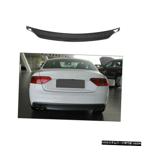 GAp[c AEfBS5N[y2009N2016N̂߂̃J[{t@Co[AgNX|C[bhgNEBOtBbg Carbon Fiber Rear Trunk Spoiler Lid Trunk Wing Fit for Audi S5 Coupe 2009-20