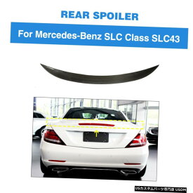 エアロパーツ フィット感のためのベンツSLC180 SLC300 SLC43 AMG 16-19リアスポイラートランクウィングカーボンファイバー Fit For Benz SLC180 SLC300 SLC43 AMG 16-19 Rear Spoiler Trunk Wing Carbon Fiber
