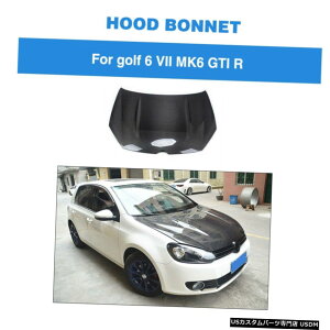 GAp[c GW{lbgt[hWJo[tBbĝ߂VW GOLF 6 MK 6 / GTI / R 10-13J[{t@Co[ Engine Bonnet Hood Lid Cover Fit For VW GOLF 6 MK 6 /GTI/ R 10-13 Carbon Fiber