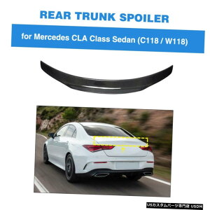 GAp[c ZfXxcCLA200 CLA250Z_̂߂19-20AX|C[gNEBOJ[{t@Co[ For Mercedes Benz CLA200 CLA250 Sedan 19-20 Rear Spoiler Trunk Wing Carbon Fiber
