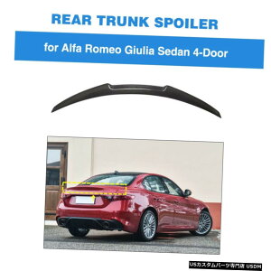 GAp[c At@IWAZ_2017N2020NAgNX|C[bhu[gEBOJ[{tBbg Fits Alfa Romeo Giulia Sedan 2017-2020 Rear Trunk Spoiler Lid Boot Wing Carbon