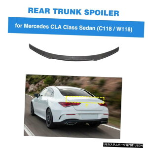 GAp[c J[{t@Co[AgNX|C[ECOtBbĝ߂̃ZfXxcCLA200 CLA250 19-20 Carbon Fiber Rear Trunk Wing Spoiler Fit For Mercedes Benz CLA200 CLA250 19-20