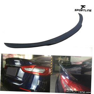 GAp[c AgNX|C[u[gECObvɂĂ̓}ZeBENAg|e201319J[{t@Co[ Rear Trunk Spoiler Boot Wing Lip For Maserati Quattroporte 2013-19 Carbon Fiber