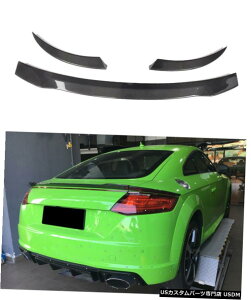 エアロパーツ アウディTT TTS TTRSリアトランクスポイラーブートウィングBodykitカーボンファイバーは、フィット15-17 Fits Audi TT TTS TTRS Rear Trunk Spoiler Boot Wing Bodykit Carbon Fiber 15-17