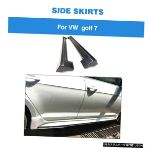 GAp[c VWSt7 MK 7 VII 14-17TChXJ[g{fBLbgbJ[plJ[{t@Co[̂߂̓K Fit For VW Golf 7 MK 7 VII 14-17 Side Skirts Body Kit Rocker Panel Carbon Fiber