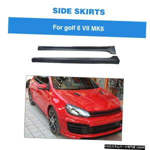 GAp[c tBbĝ߂̃tHNX[QVW GOLF6 MK 6 10-13TChXJ[gX|C[J[{t@Co[ Fit For Volkswagen VW GOLF6 MK 6 10-13 Side Skirt Extension Spoiler Carbon Fiber