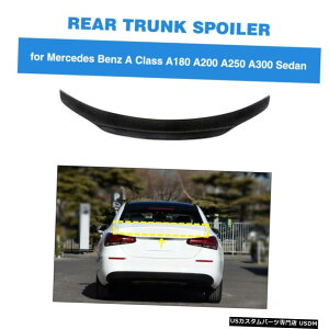 �G�A���p�[�c ���A�g�����N�X�|�C���[�E�C���O�̂��߂Ƀ����Z�f�X�x���cV177 A220 Z177 2017�N����2020�N�J�[�{���t�@�C�o�[ Rear Trunk Spoiler Wing For Mercedes Benz V177 A220 Z177 2017-2020 Carbon Fiber