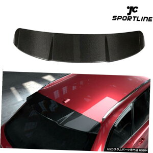 GAp[c J[{t@Co[A[tX|C[EBhEgNEBOtBbĝ߂̃AEfBA6nb`obN16-18 Carbon Fiber Rear Roof Spoiler Window Trunk Wing Fit For AUDI A6 Hatchback 1