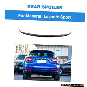 GAp[c J[{t@Co[AX|C[ECOtBbĝ߂̃}ZeBoe4hA2016N2019N Carbon Fiber Rear Middle Spoiler Wing Fit For Maserati Levante 4-Door 2016-2019