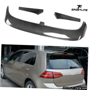 GAp[c J[{t@Co[[tX|C[bvEBÔ߂ɃtHNX[QSt7 VII MK7nb`obN14-17 Carbon Fiber Roof Spoiler Lip Wing For Volkswagen Golf 7 VII MK7 Hatchback 14-17
