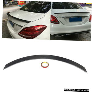 �G�A���p�[�c �͂߂���MERCEDES BENZ W205 C63 AMG 15-16�J�[�{���t�@�C�o�[���A�g�����N�X�|�C���[�E�C���O���b�v Fits MERCEDES BENZ W205 C63 AMG 15-16 Carbon Fiber Rear Trunk Spoiler Wing Lip