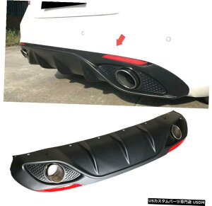 GAp[c ͂߂At@IWA17-18Aop[fBt[U[bvW /rC̃qgtN^[ Fits Alfa Romeo Giulia 17-18 Rear Bumper Diffuser Lip W/ Exhaust Tips Reflector