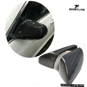 GAp[c LfbNCT6Z_16-18TCh~[Jo[Lbv̌J[{t@Co[tBbg Fits Cadillac CT6 Sedan 16-18 Side Mirror Cover Caps Replacement Carbon Fiber