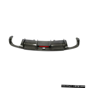 �G�A���p�[�c �A�E�f�BA4 S���C��17-19���A�o���p�[�f�B�t���[�U�[���b�v�N���b�h�G�L�]�[�X�g�J�[�{���t�@�C�o�[���t�B�b�g Fits Audi A4 S-line 17-19 Rear Bumper Diffuser Lip Quad Exhaust Carbon Fiber