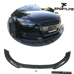 GAp[c J[{t@Co[tgop[bvX|C[{fBLbgtBbĝ߂AUDI TT 2hA2008N2009N Carbon Fiber Front Bumper Lip Spoiler Body kit Fit For AUDI TT 2-Door 2008-2009