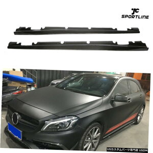 GAp[c xcCLA250 CLA45AMG A200 A250 A45AMGpTChXJ[gX|C[J[{t@Co[13-18 Side Skirts Spoiler Carbon Fiber for Benz CLA250 CLA45AMG A200 A250 A45AMG 13-18