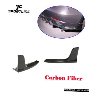 GAp[c 2PCSAop[bvXvb^ɂĂ̓eXf3 2016N2019NYf@ۍH 2PCS Rear Bumper Lip Splitters For Tesla Model 3 2016-2019 Carbon Fiber Factory