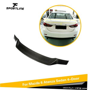 GAp[c AgNX|C[u[gwiing}c_6AeUZ_2014N2019NJ[{t@Co[ Rear Trunk Spoiler Boot Wiing For Mazda 6 Atenza Sedan 2014-2019 Carbon Fiber