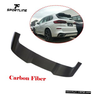 GAp[c BMW X5 2019N2020NJ[{t@Co[Ĉ߂ɃA[tX|C[gbvEBhEEBOtBbg Rear Roof Spoiler Top Window Wing Fit for BMW X5 2019-2020 Carbon Fiber Refit