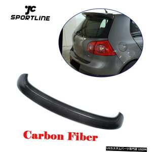 GAp[c VWSt5 MK5 GTI R32 05-07ubNJ[{t@Co[pAX|C[ECOgbvtBbg Rear Top Spoiler Wing Fit for VW Golf 5 MK5 GTI R32 05-07 Black Carbon Fiber