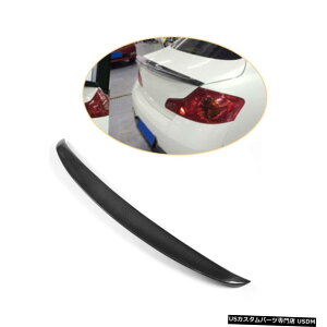 GAp[c AX|C[u[gӂEBOtBbĝ߂̃CtBjeBG25 G35 G37 4Door 613J[{t@Co[ Rear Boot Spoiler Lid Wing Fit For Infiniti G25 G35 G37 4Door 06-13 Carbon Fiber