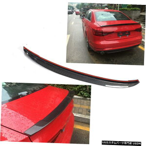 �G�A���p�[�c ���A�g�����N�X�|�C���[�u�[�g�E�C���O�p�A�E�f�BA4 / A4 SLINE S4 2017�Y�f�@�ۍH�� Rear Trunk Spoiler Boot Wing For Audi A4/A4 Sline S4 2017 Carbon Fiber Factory