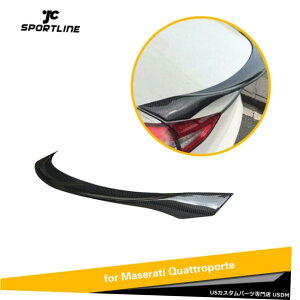 GAp[c J[{t@Co[AgNX|C[ECOɂĂ̓}ZeBENAg|e2013-2019t@Ng[ Carbon Fiber Rear Trunk Spoiler Wing For Maserati Quattroporte 2013-2019 Factory