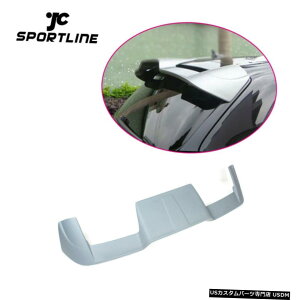 �G�A���p�[�c �A�E�f�BQ7 2007�N����2012�N���h���O���[�̂��߂̃��A���[�t�X�|�C���[�g�b�v�E�B���O�̃E�B���h�E���b�v�t�B�b�g Rear Roof Spoiler Top Wing Window Lip Fit for Audi Q7 2007-2012 Unpainted Gray