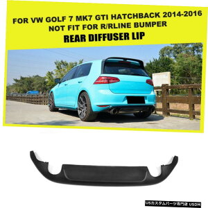 GAp[c tHNX[QVWSt7 GTI MK7nb`obNpAop[fBt[U[X|C[14-16 Rear Bumper Diffuser Spoiler for Volkswagen VW GOLF 7 MK7 GTI Hatchback 14-16