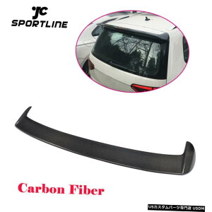 GAp[c VWgD[1TJ[{t@Co[I[gAgN[tX|C[gbvEBÔ߂̓K16-17 Fit for VW Touran 1T Carbon Fiber Auto Rear Trunk Roof Spoiler Top Wing 16-17