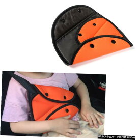 エアロパーツ 安全ベルト車の安全シートアジャスタの調整デバイスベビーチャイルドプロテクターオレンジ Safety Belt Cars Safe Seat Adjuster Adjust Device Baby Child Protector Orange
