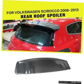エアロパーツ フォルクスワーゲンVWシロッコ用カーボンファイバーリアルーフスポイラーフィット2008-2013 Carbon Fiber Rear Roof Spoiler Fit for Volkswagen VW Scirocco 2008-2013