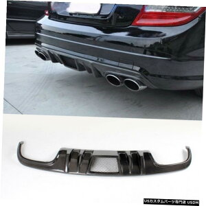 �G�A���p�[�c ���A�o���p�[�f�B�t���[�U�[���b�v�C���̂��߂Ƀ����Z�f�X�x���cW204 C63 AMG 08-11�J�[�{���t�@�C�o�[ Rear Bumper Diffuser Lip Refit For Mercedes Benz W204 C63 AMG 08-11 Carbon Fiber