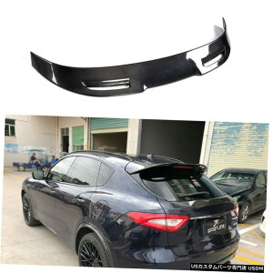 GAp[c }ZeBoê߂̃J[{t@Co[AgN[tX|C[ECOH2016-2018 Carbon Fiber Rear Trunk Roof Spoiler Wing Factory for Maserati Levante 2016-2018