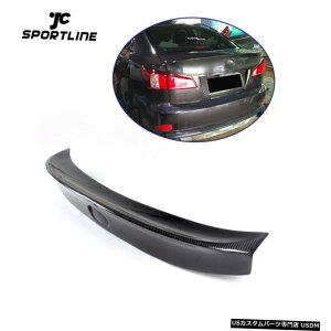 GAp[c NTXIS250 IS300 2006N2012N̂߂̃J[{t@Co[AgNX|C[u[gECOtBbg Carbon Fiber Rear Trunk Spoiler Boot Wing Fit for Lexus IS250 IS300 2006-2012