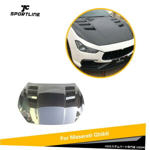 GAp[c }ZeBWũtgt[h{lbgJo[tBbg2014-2020J[{t@Co[BodyKit Front Hood Bonnet Cover Fit For Maserati Ghibli 2014-2020 Carbon Fiber BodyKit