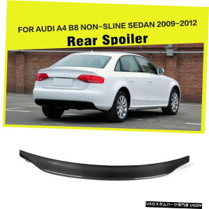 �G�A���p�[�c �A�E�f�BA4 B8 9��12���Z�_���H��Y�f�@�ۂ̂��߂̎Ԃ̃��A�g�����N�X�|�C���[�E�C���O�t�B�b�g Car Rear Trunk Spoiler Wing Fit for Audi A4 B8 09-12 Sedan Factory Carbon Fiber