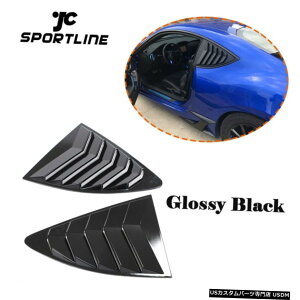 GAp[c 2PCSANI[^[EChE[o[Jo[Ƀg^86XoBRZ 13-18OXubN 2PCS Rear Quarter Window Louver Cover For Toyota 86 Subaru BRZ 13-18 Gloss Black