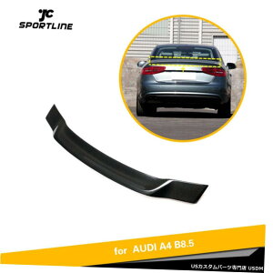�G�A���p�[�c �A�E�f�BA4 / A4L 2013�N����2016�N���A�g�����N�X�|�C���[�u�[�g�E�B���O�J�[�{���t�@�C�o�[�C���̂��߂̓K�� Fit for Audi A4/A4L 2013-2016 Rear Trunk Spoiler Boot Wing Carbon Fiber Refit