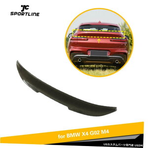 GAp[c AgNX|C[gNbhEBOtBbĝ߂BMW X4 2019N2020NJ[{t@Co[C Rear Trunk Spoiler Boot Lid Wing Fit For BMW X4 2019-2020 Carbon Fiber Refit