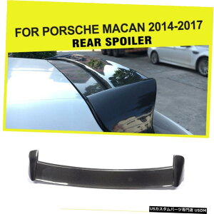 GAp[c |VFE}J14-17A[tX|C[EBhEgbvEBOJ[{t@Co[Ĉ߂ For Porsche Macan 14-17 Rear Roof Spoiler Window Top Wing Carbon Fiber Refit
