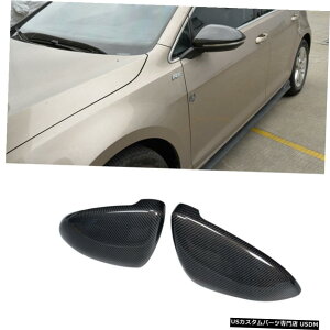GAp[c VWStVII GTI MK7 MK7.5 GTǏp~[Jo[LbvJ[{t@Co[tBbg Replacement Mirror Cover Cap Carbon Fiber Fit for VW Golf VII GTI MK7 MK7.5 GTI