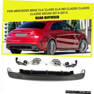 GAp[c ZfXxcCLANXCLA250 14-15̔rC}t[PPAop[ PP Rear Bumper With Exhaust Muffler For Mercedes Benz CLA Class CLA250 14-15