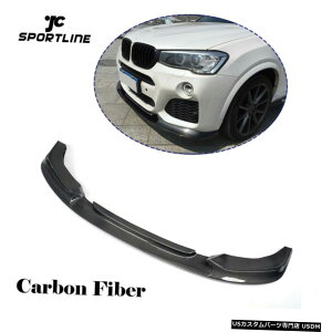 GAp[c BMW X4 F26 MX|[c2014N2017N̂߂̃J[{t@Co[tgop[`bvX|C[tBbg Carbon Fiber Front Bumper Chin Lip Spoiler Fit for BMW X4 F26 M Sport 2014-2017