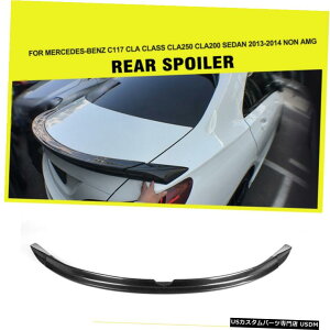 エアロパーツ ベンツC117 CLA250 CLA45炭素繊維用3PCSリアブートトランクスポイラーウイングフィット 3PCS Rear Boot Trunk Spoiler Wing Fit for Benz C117 CLA250 CLA45 Carbon Fiber