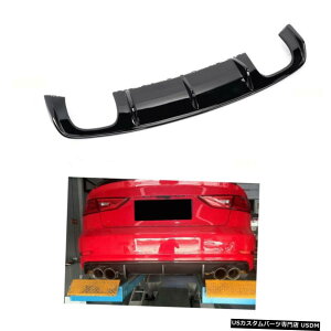 GAp[c Aop[fBt[U[Ô߂ɃAEfBS3 2013N2016NfAGL][XgNbhOutle FRP Rear Bumper Diffuser Lower Lip For Audi S3 2013-2016 Dual Exhaust Quad Outle FRP