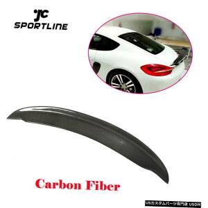 GAp[c AgNX|C[u[gECO|VFPC}981N[y2010N2016NJ[{t@Co[ Rear Trunk Boot Spoiler Wing For Porsche Cayman 981 Coupe 2010-2016 Carbon Fiber